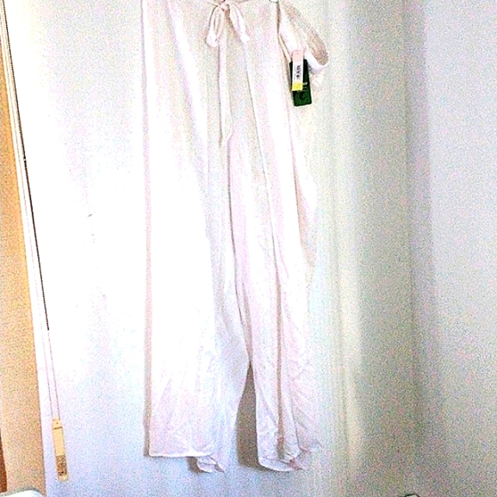 Summersalt wide split leg linen cover up pant nwot
